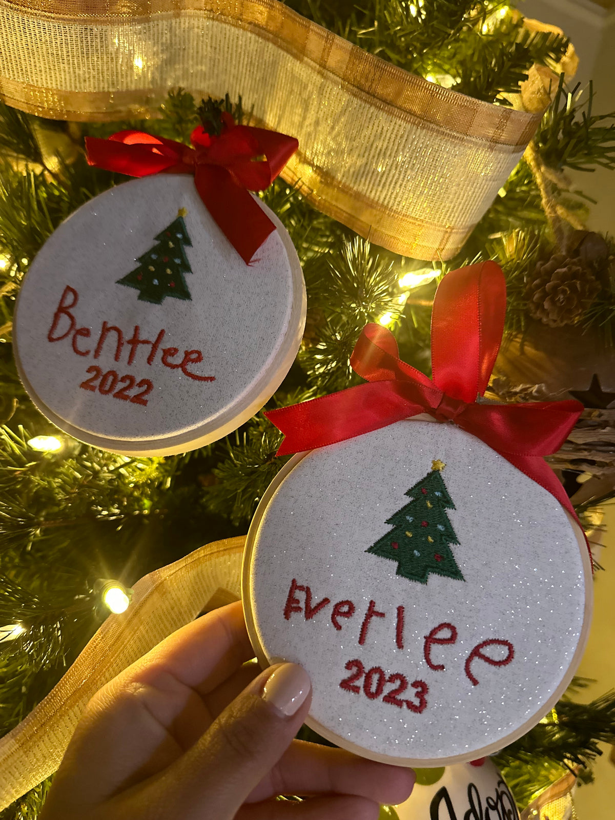 Custom Signature Christmas Ornament