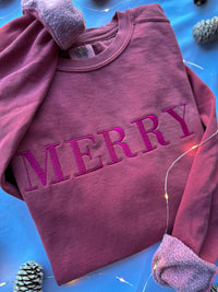 Monochrome MERRY Crewneck Sweatshirt