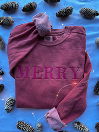 Monochrome MERRY Crewneck Sweatshirt