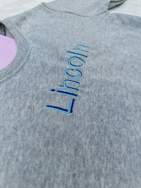 Gray Printed Name Sweatshirt