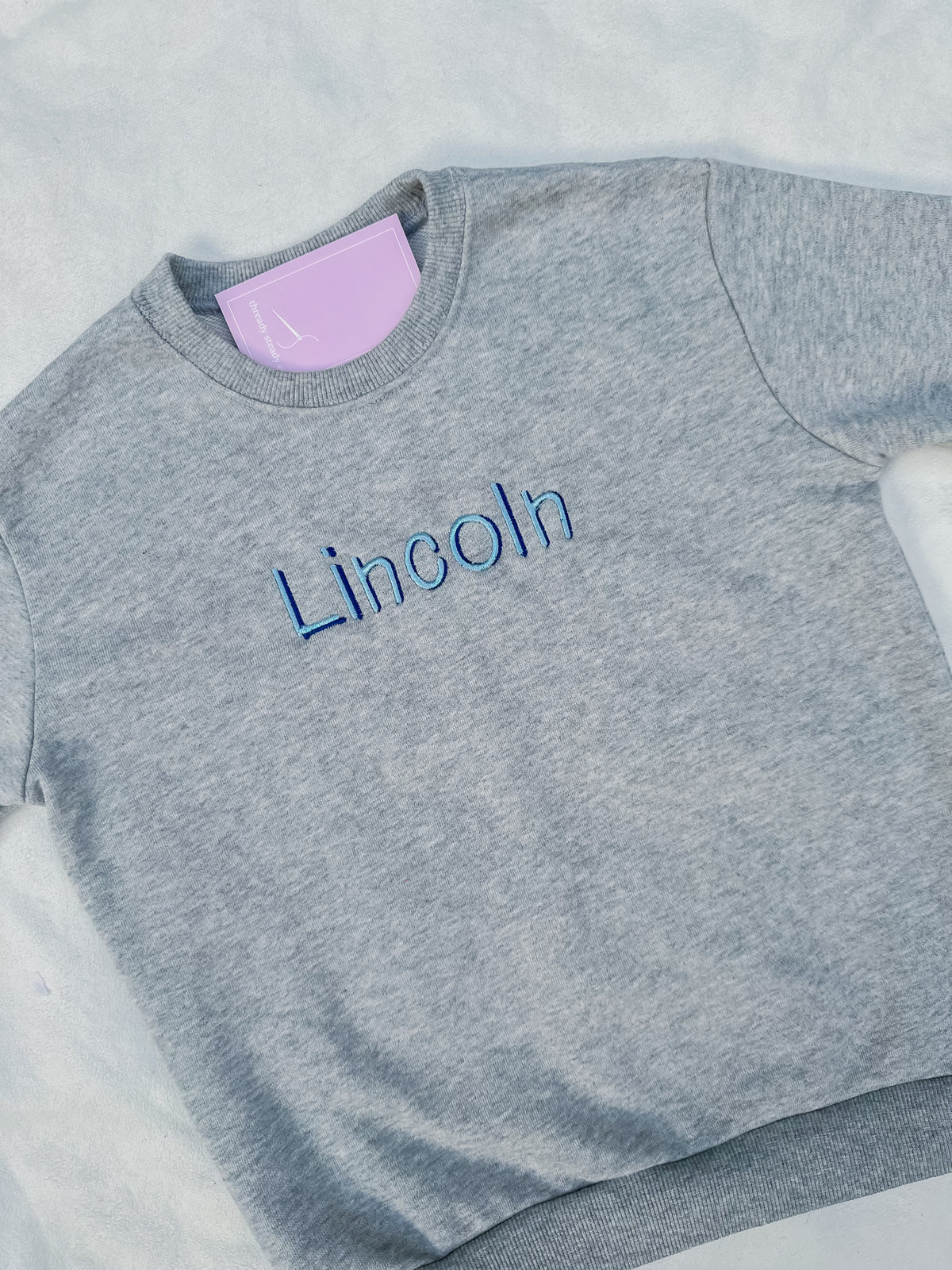 Gray Printed Name Sweatshirt